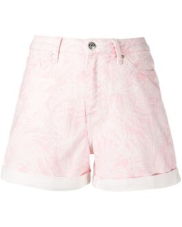 Tommy Hilfiger – botanical-print denim shorts