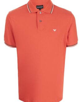 Emporio Armani – logo-embroidered cotton polo shirt