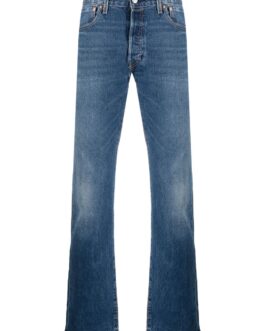 Levi’s – 501 dark-wash straight-leg jeans