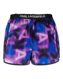 Karl Lagerfeld – logo-waistband detail shorts