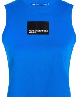 Karl Lagerfeld Jeans – logo-print cropped tank top