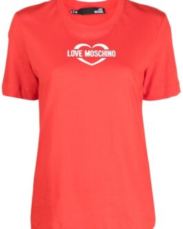 Love Moschino – heart logo-print T-shirt