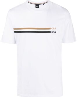 BOSS – logo-print cotton T-shirt